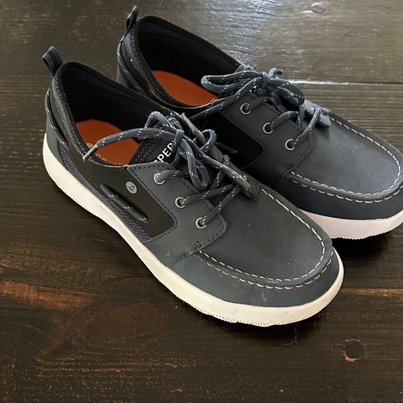 Sperry Men's Dark Gray Boat Shoes very l lightly worn - Picture 1 of 7